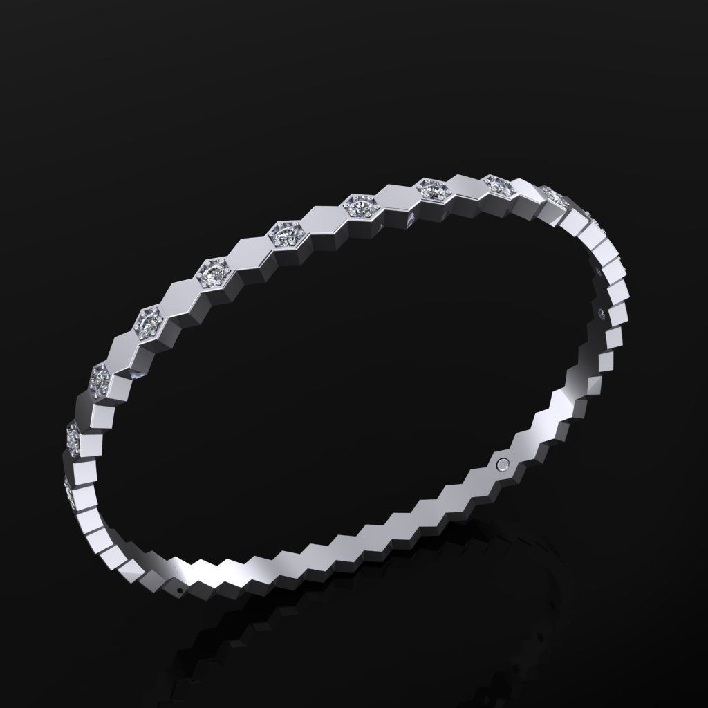 Chaumet Bracelet 3D print model_1