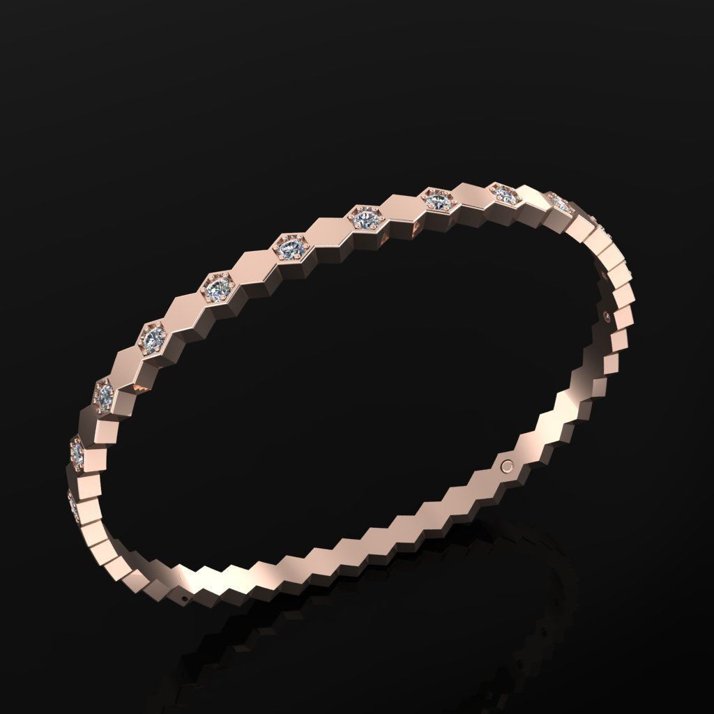 Chaumet Bracelet 3D print model_2