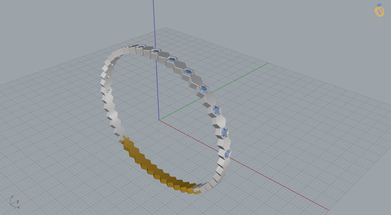 Chaumet Bracelet 3D print model_10