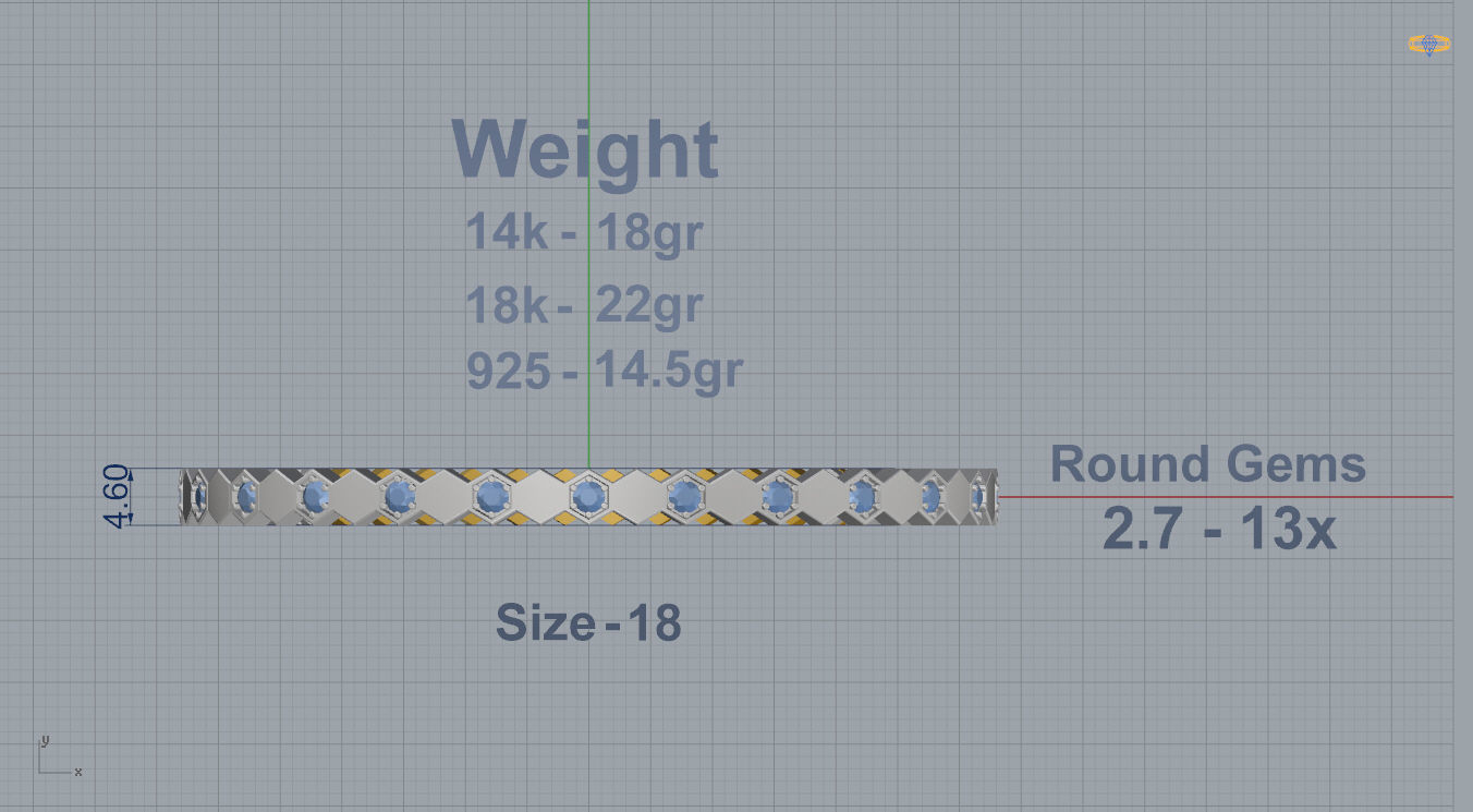 Chaumet Bracelet 3D print model_3