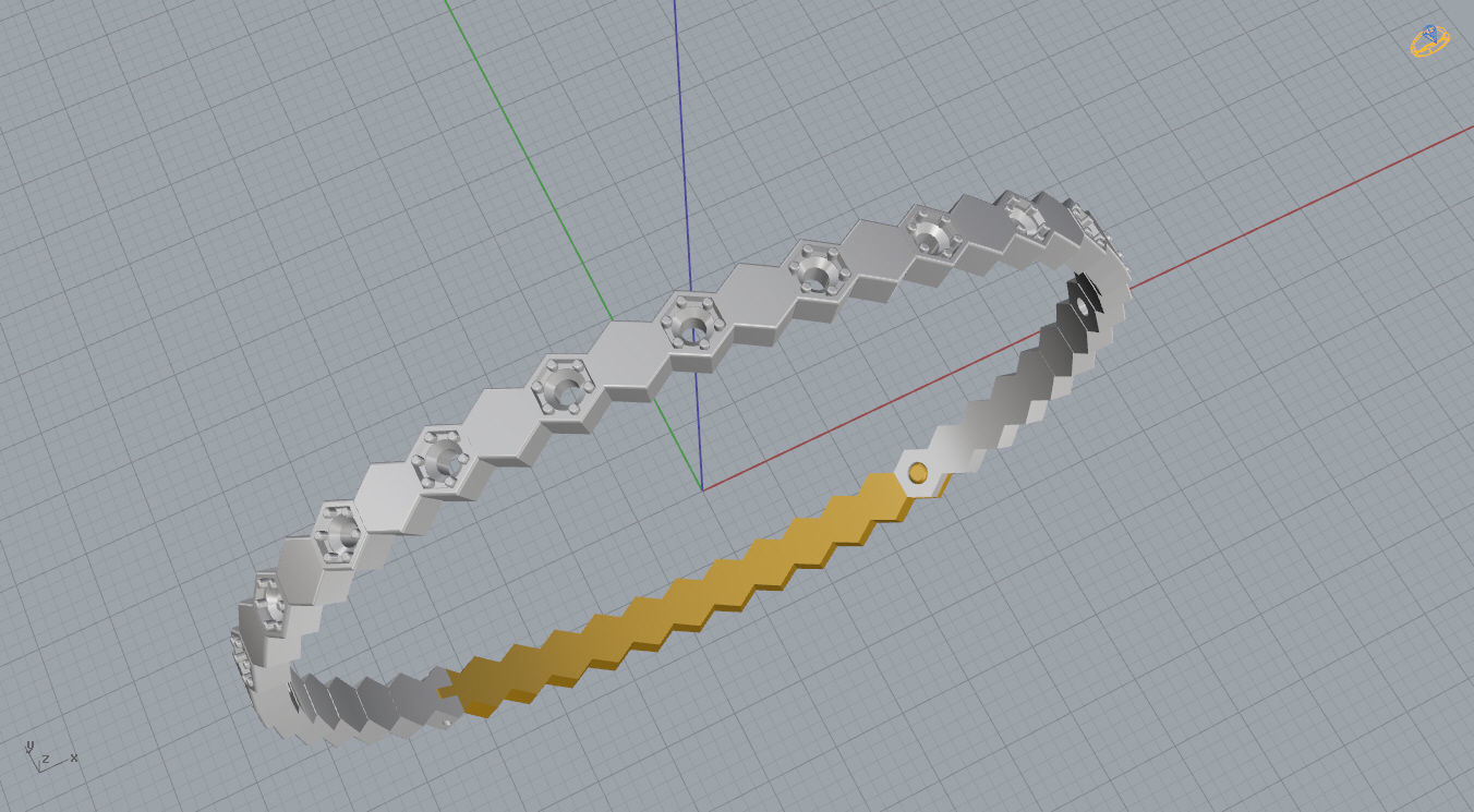 Chaumet Bracelet 3D print model_12