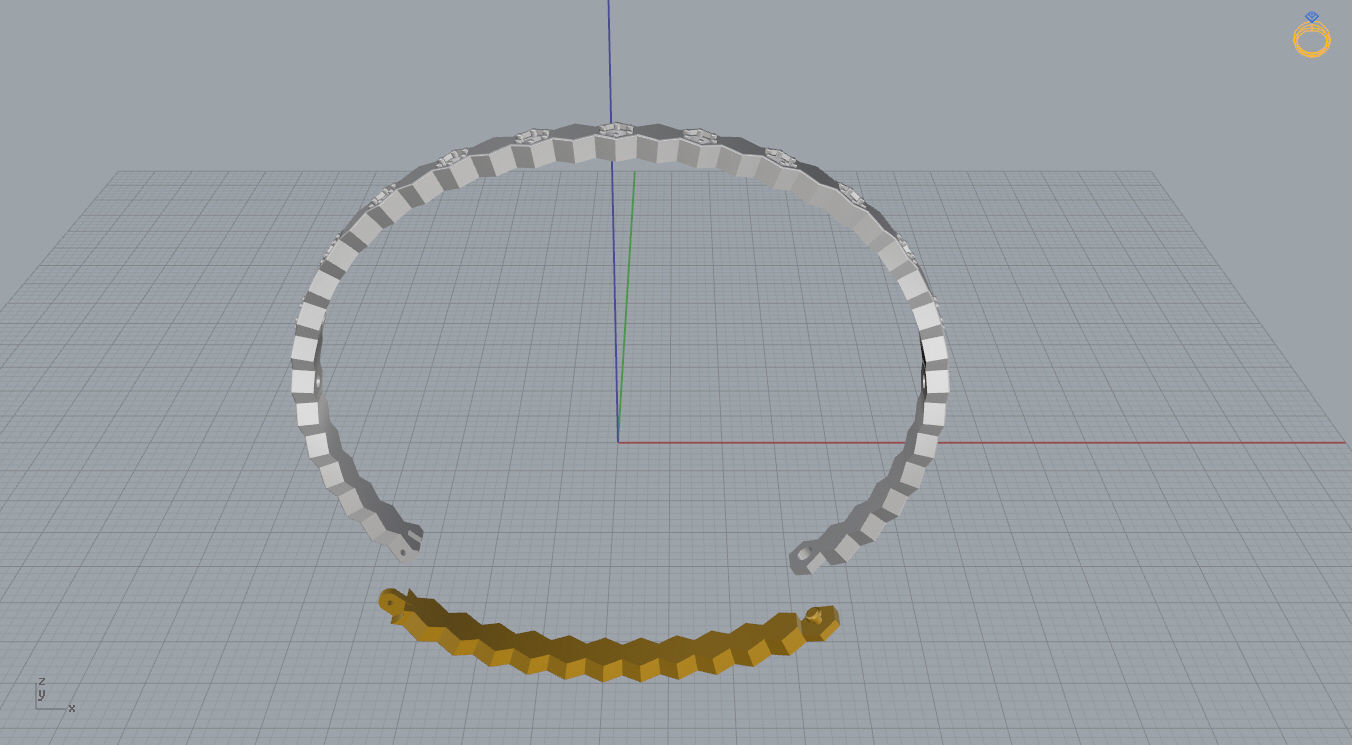 Chaumet Bracelet 3D print model_13
