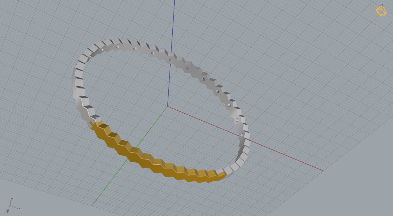 Chaumet Bracelet 3D print model_11