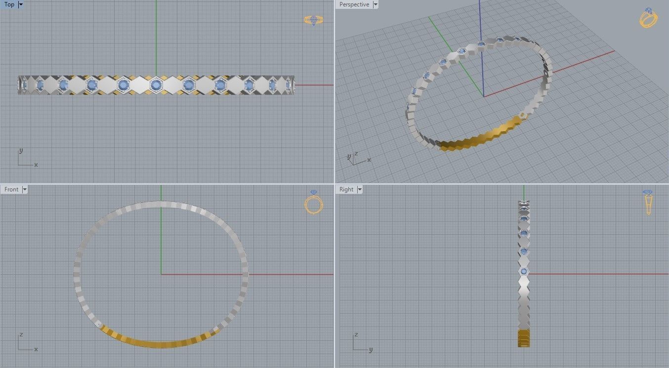 Chaumet Bracelet 3D print model_5