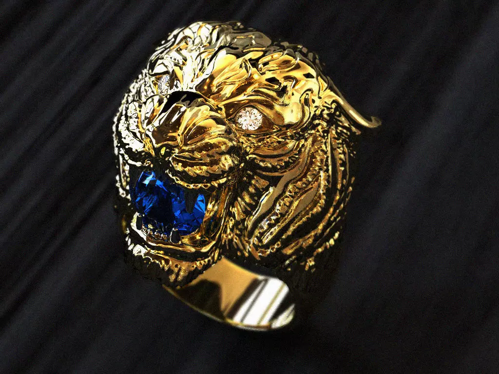 Tiger ring Free 3D print model_0
