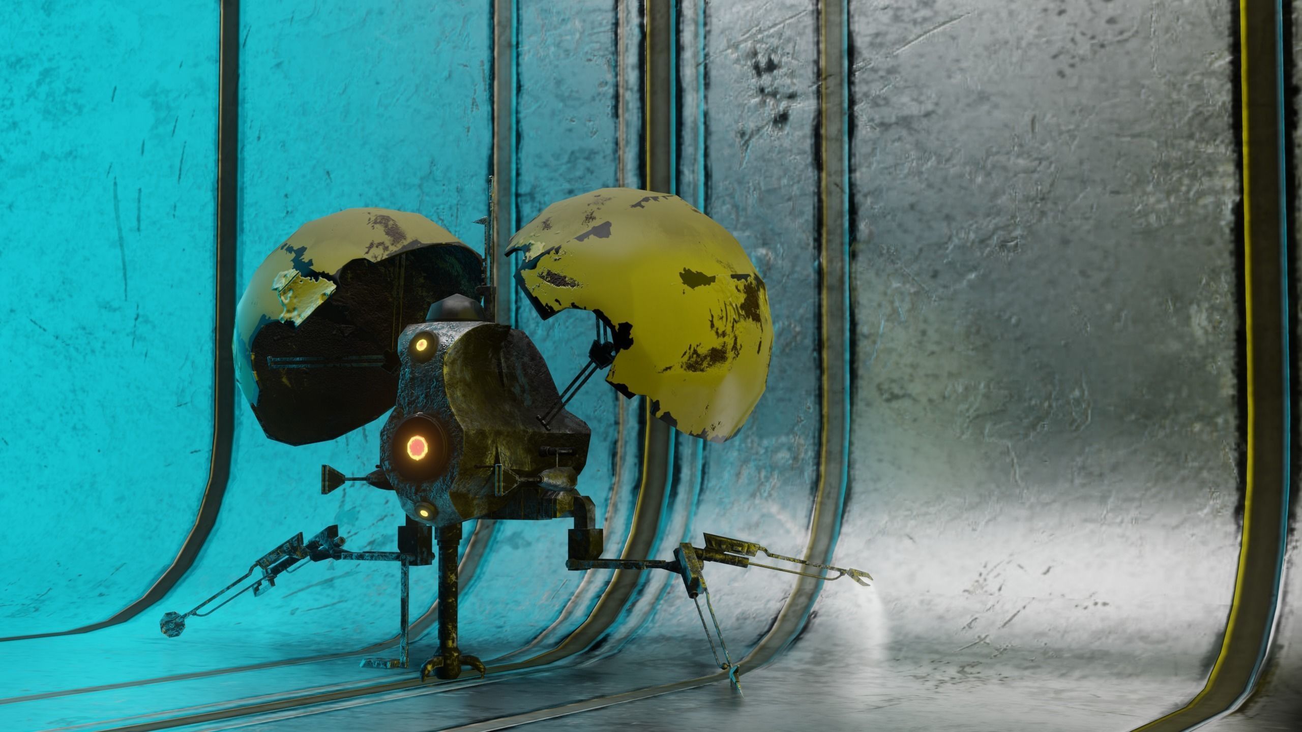 StarWars Pistoeka Sabotage Droid  Buzz Droid Low-poly 3D model_3