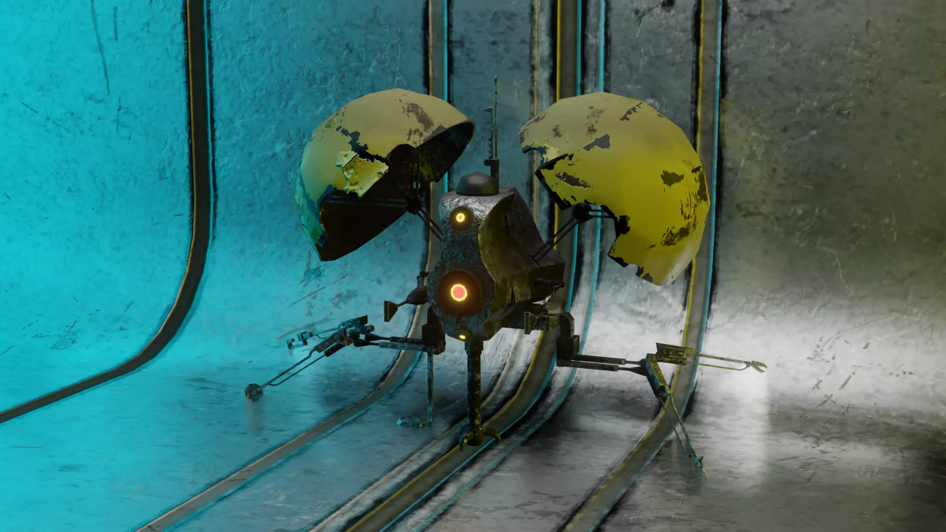 StarWars Pistoeka Sabotage Droid  Buzz Droid Low-poly 3D model_0