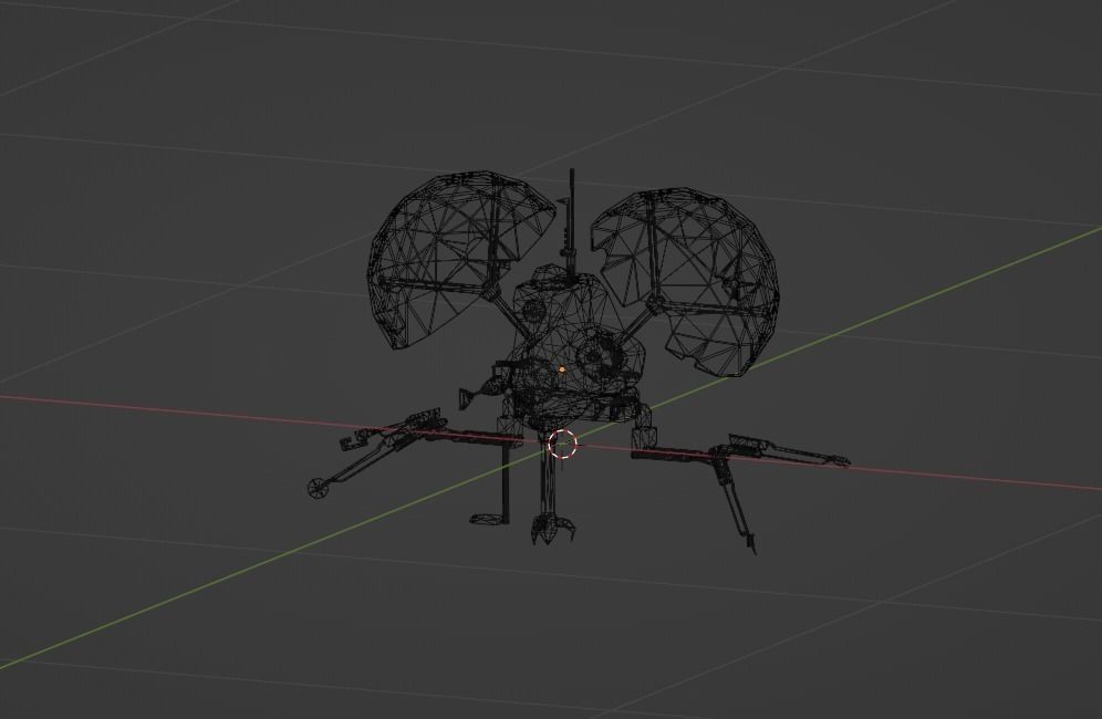 StarWars Pistoeka Sabotage Droid  Buzz Droid Low-poly 3D model_10