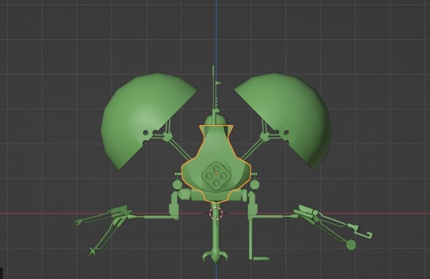 StarWars Pistoeka Sabotage Droid  Buzz Droid Low-poly 3D model_8