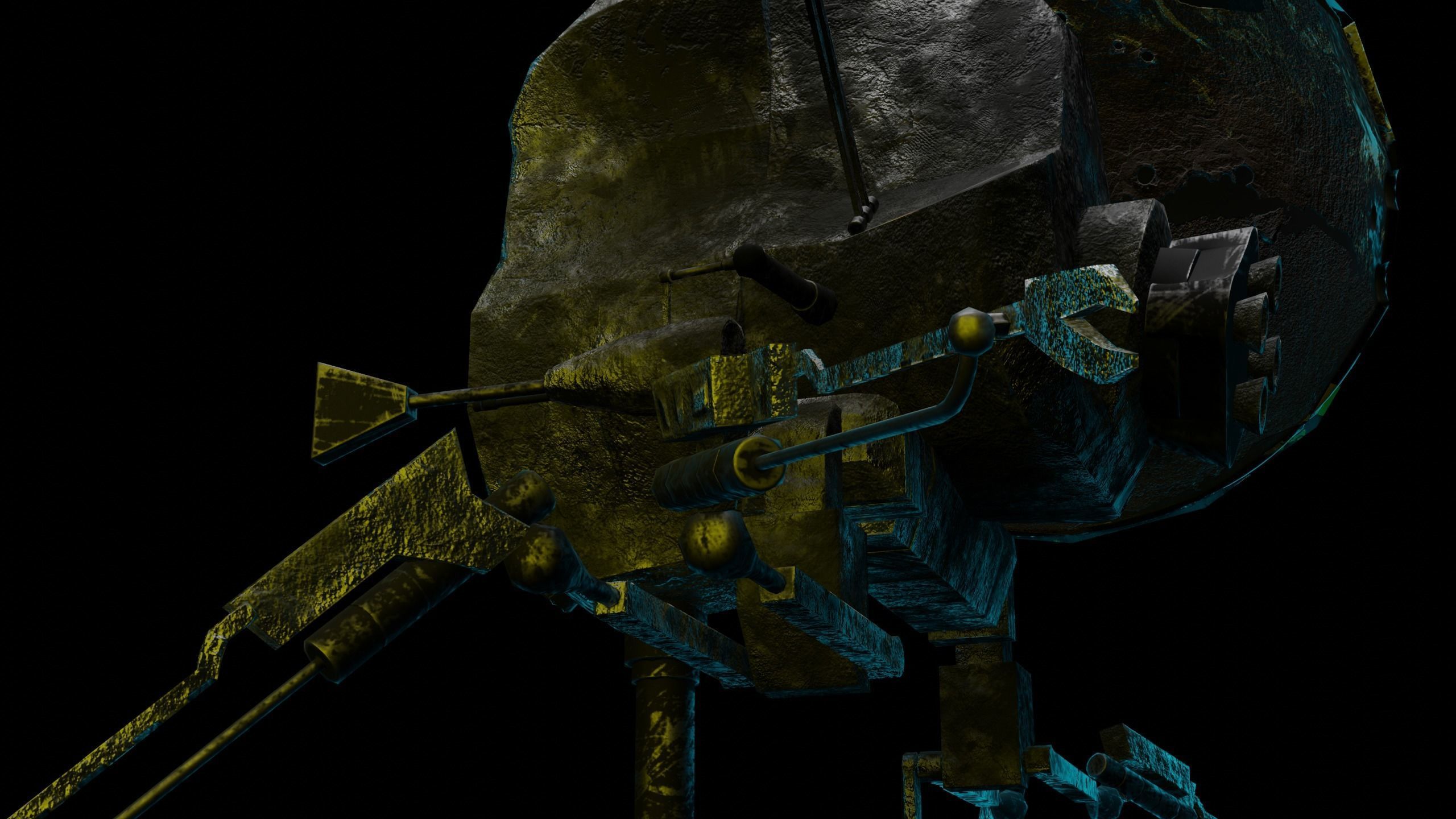 StarWars Pistoeka Sabotage Droid  Buzz Droid Low-poly 3D model_5