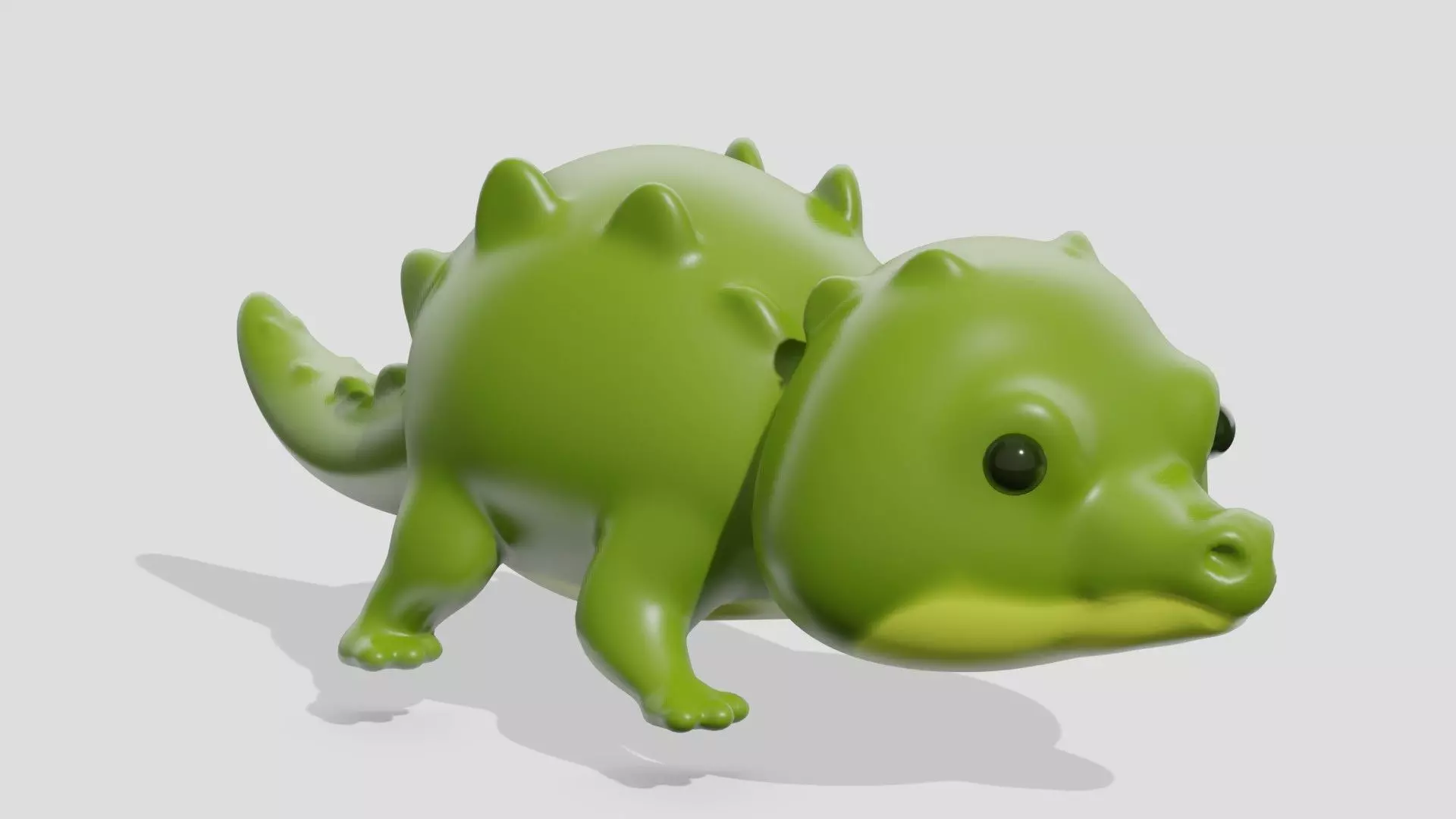Cute crocodile 3D model