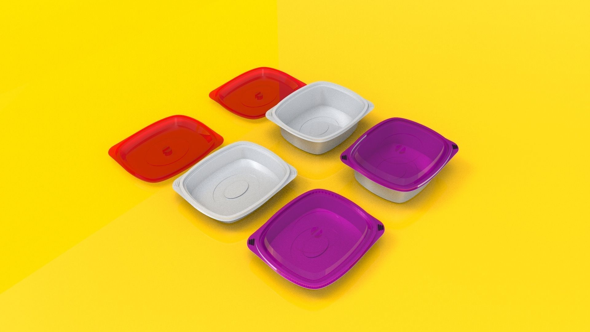 Launchbox Food Low-poly 3D model_3