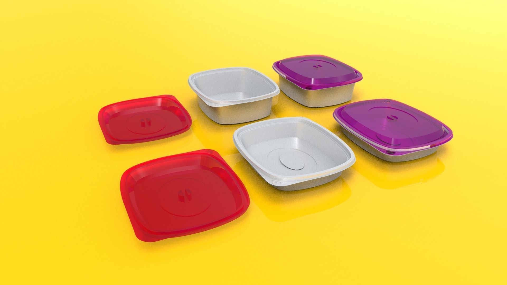 Launchbox Food Low-poly 3D model_4