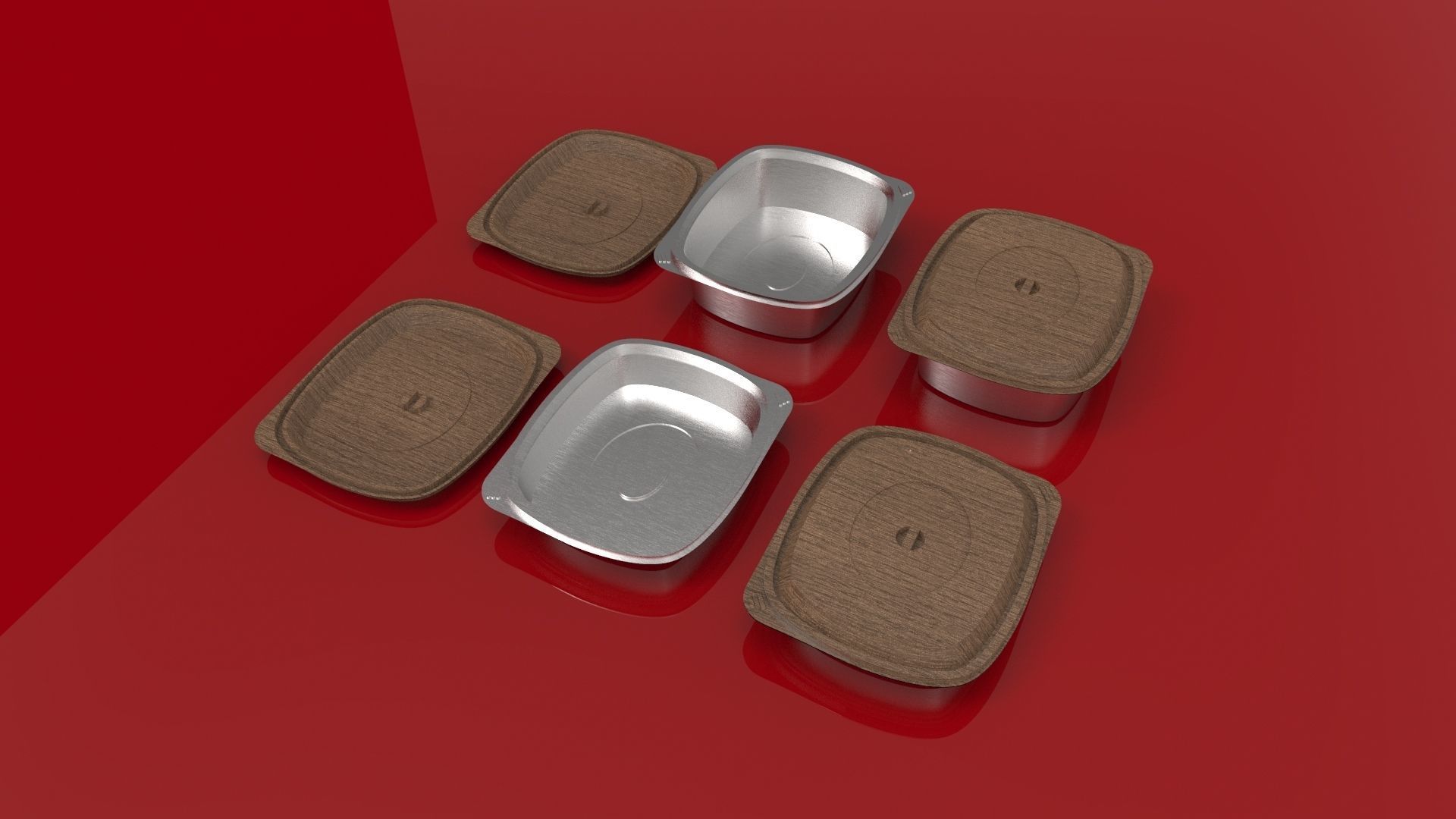 Launchbox Food Low-poly 3D model_3