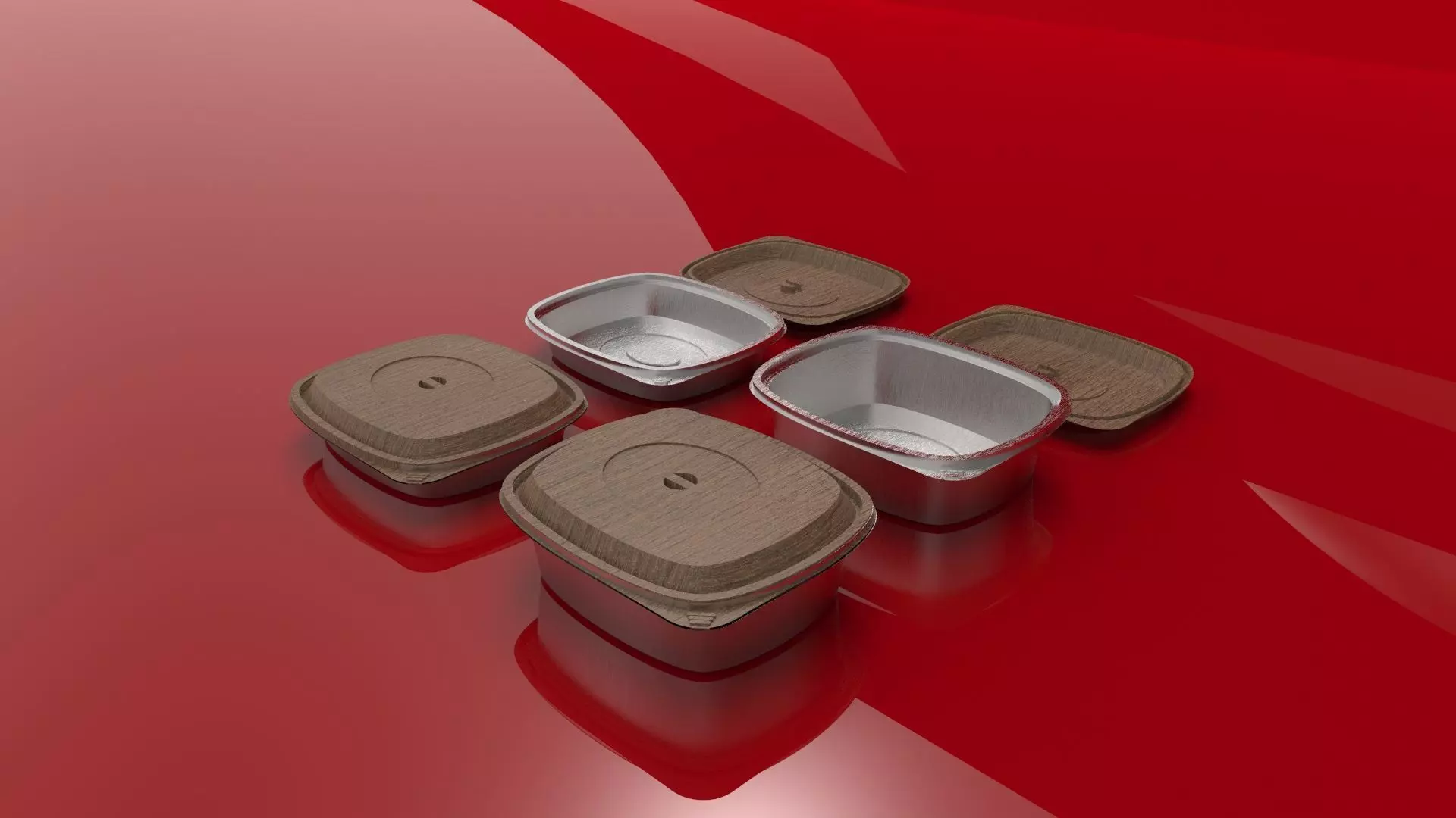 Launchbox Food Low-poly 3D model_0