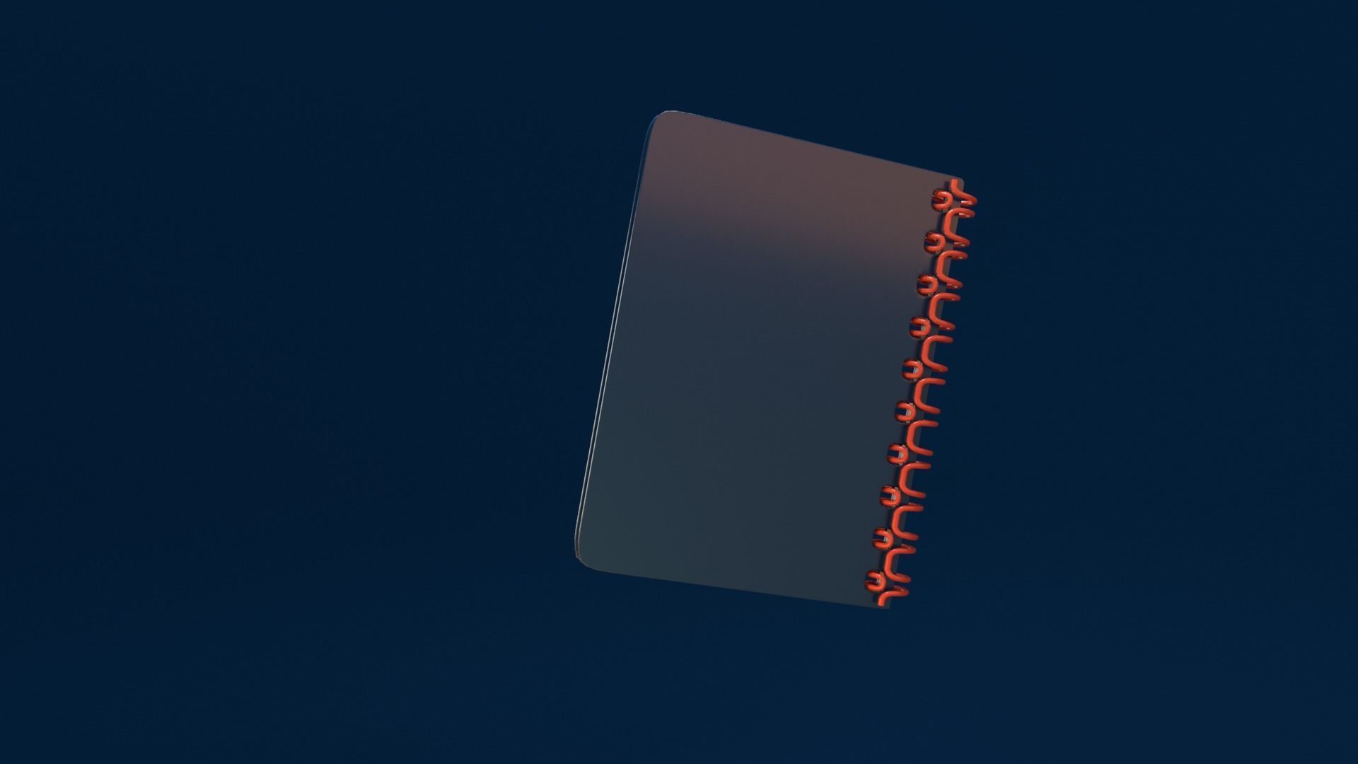 Simple Notebook Free 3D model_1