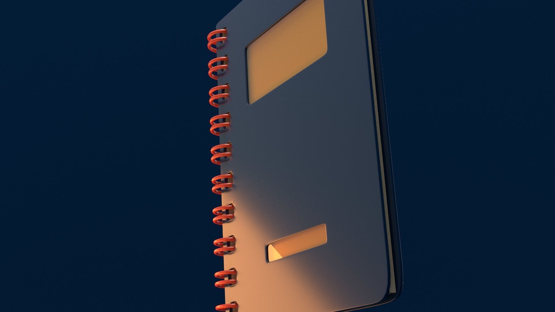 Simple Notebook Free 3D model_3