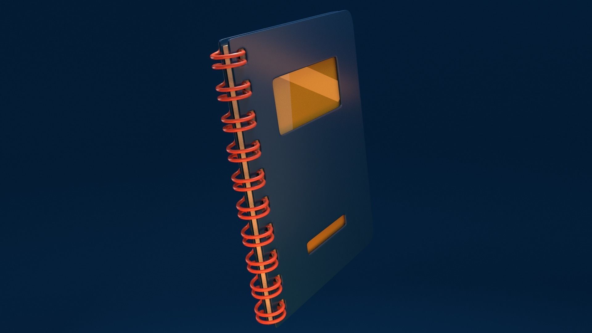 Simple Notebook Free 3D model_2