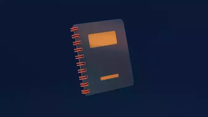 Simple Notebook Free 3D model