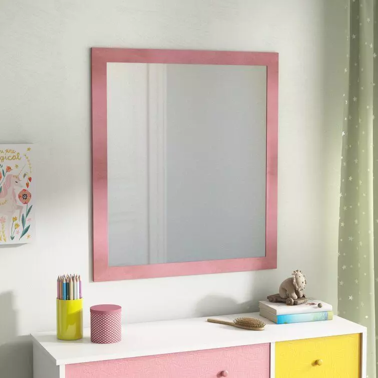 Rectangle Wood Mirror Free 3D model