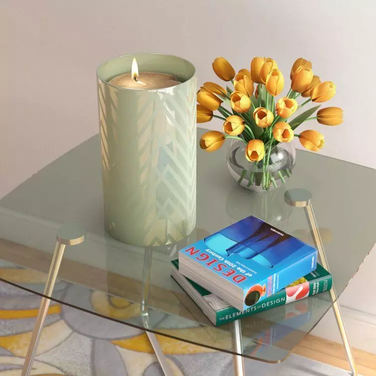 Glass Tabletop Hurricane Free 3D model