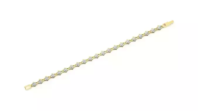 Diamond Bracelet 3D print model 