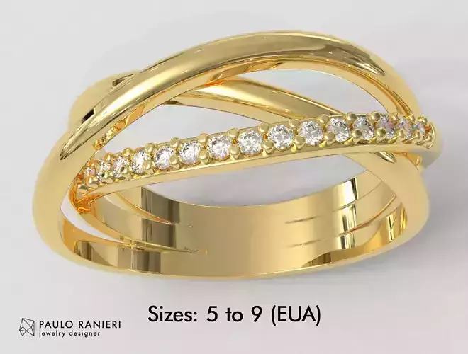 Multi Layer Ring 3D print model