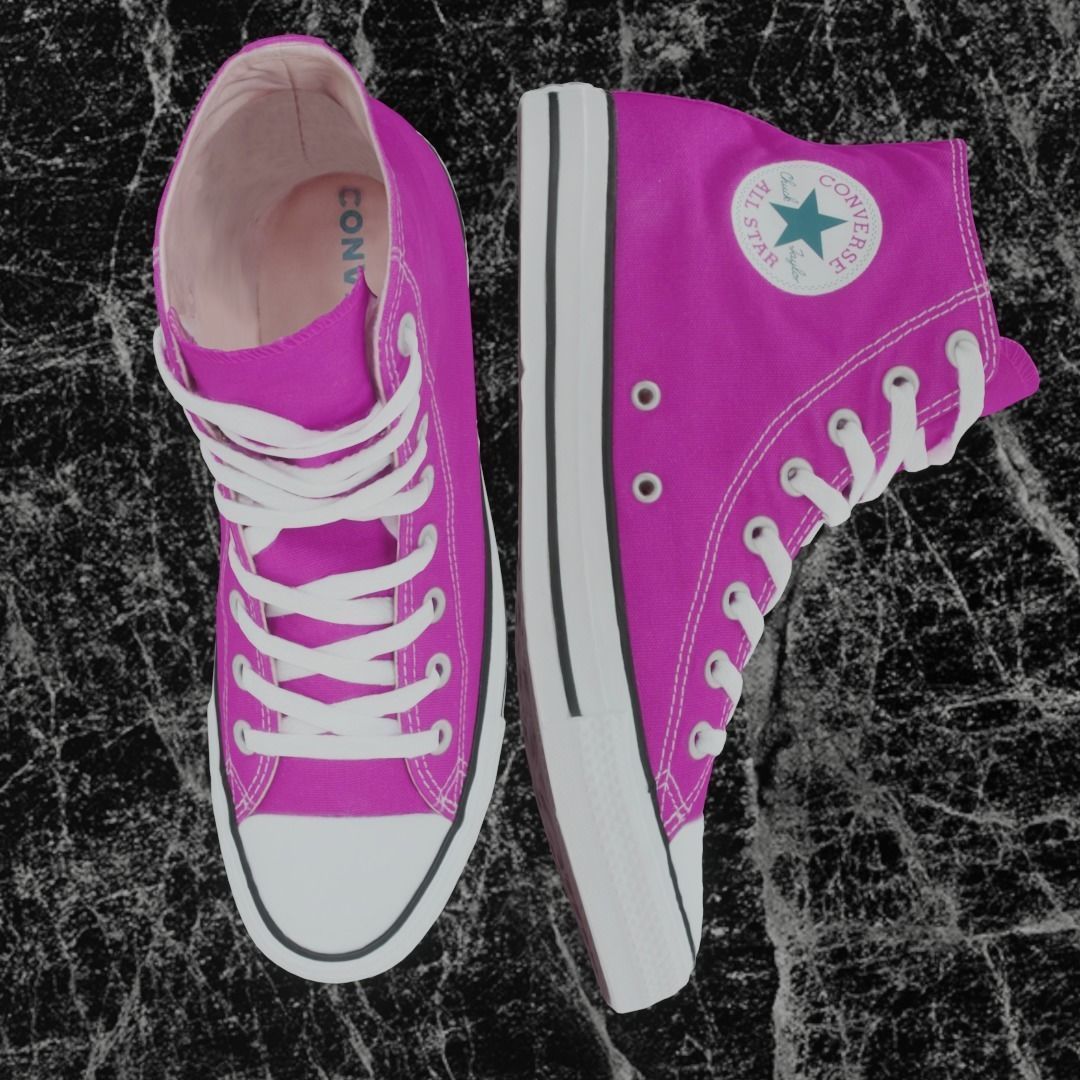 CONVERSE 3D SHOES - PINK Low-poly 3D model_2
