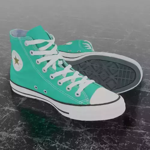 CONVERSE 3D SHOES - WATER GREEN