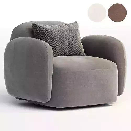Giddings Swivel Chair Knoll Camel 3D model