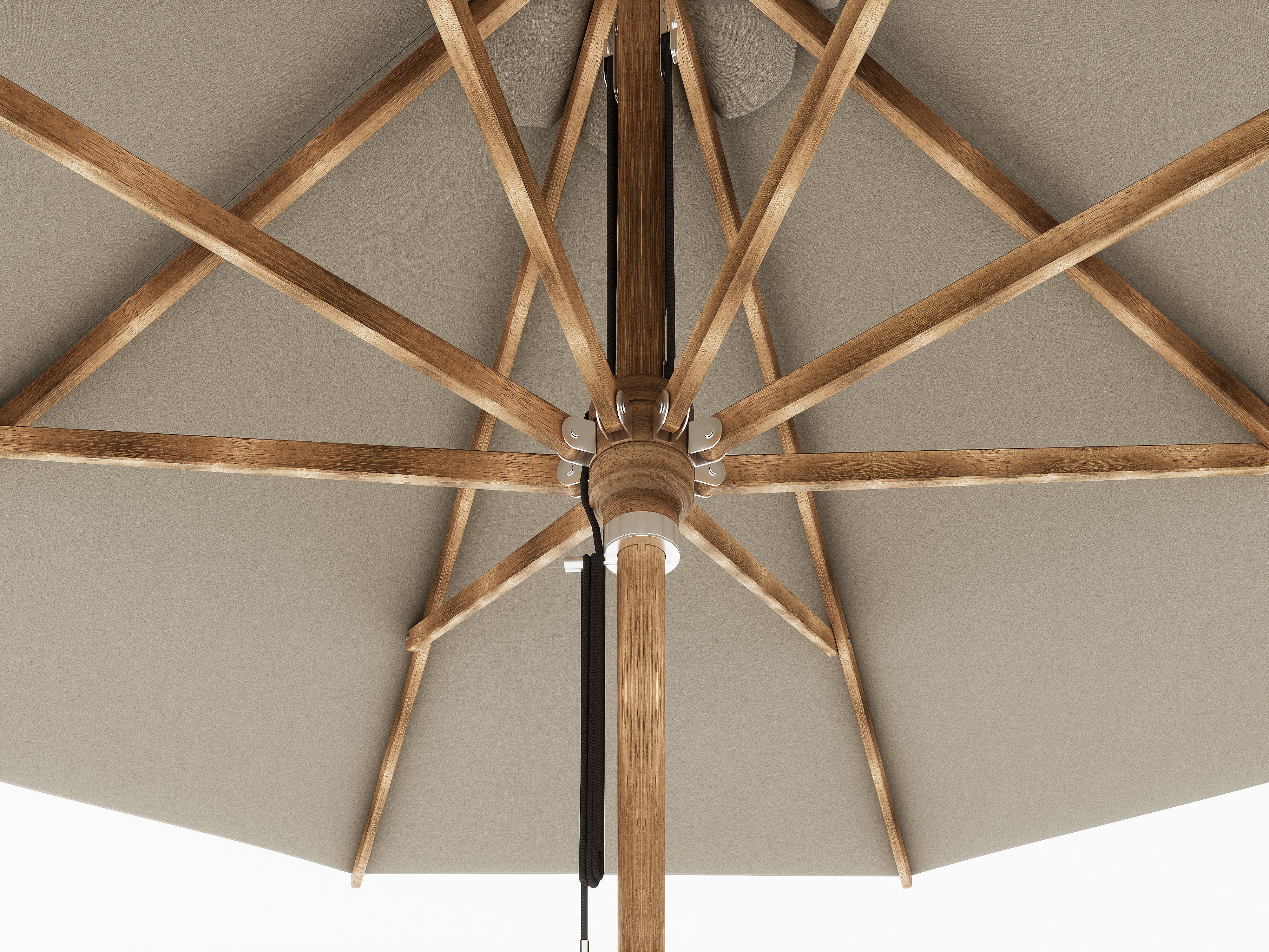 Round Parasol Octagonal by Anormal 3D model_4