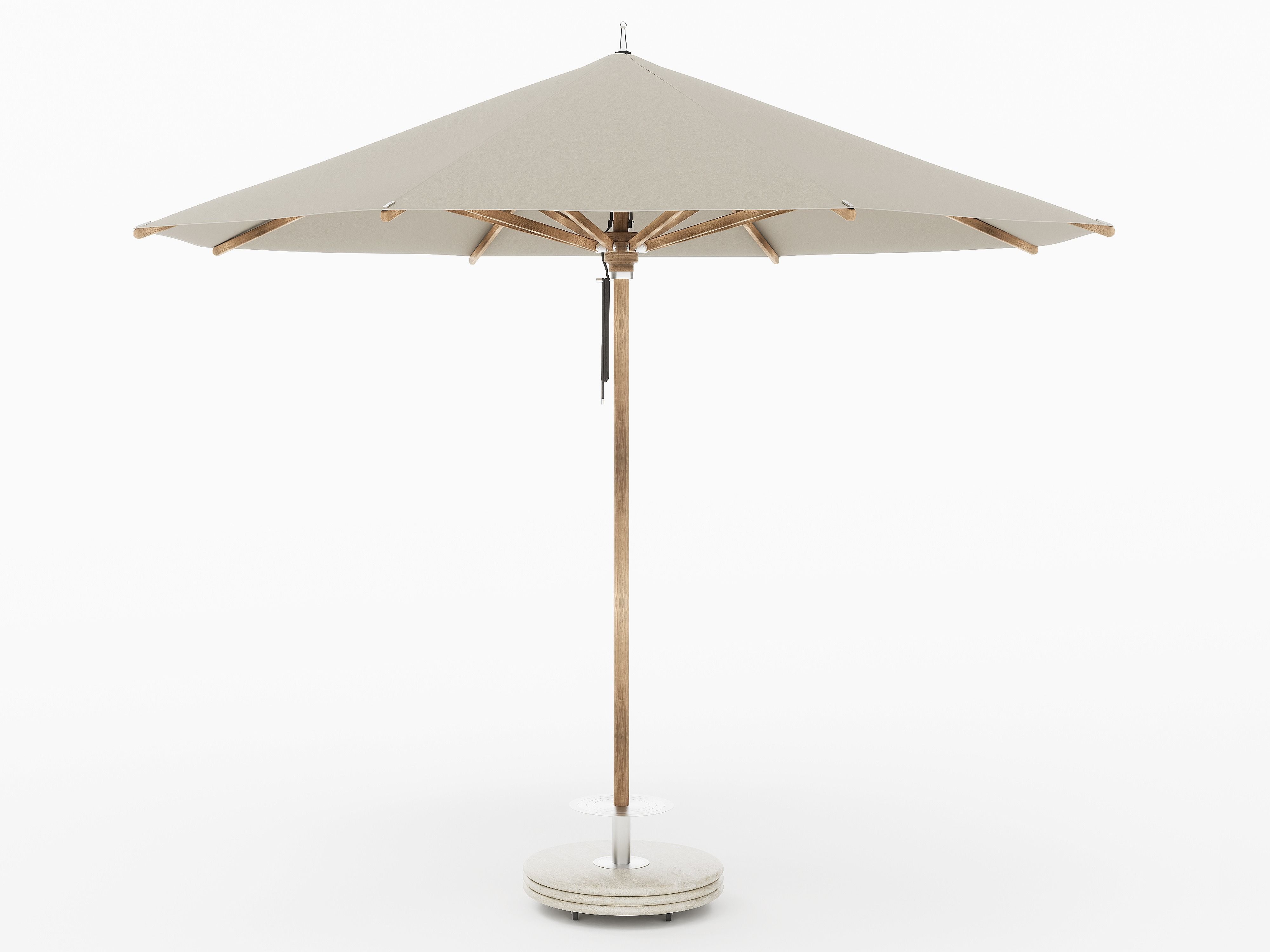 Round Parasol Octagonal by Anormal 3D model_1