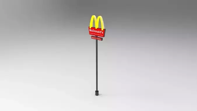 MCD restaurant sign