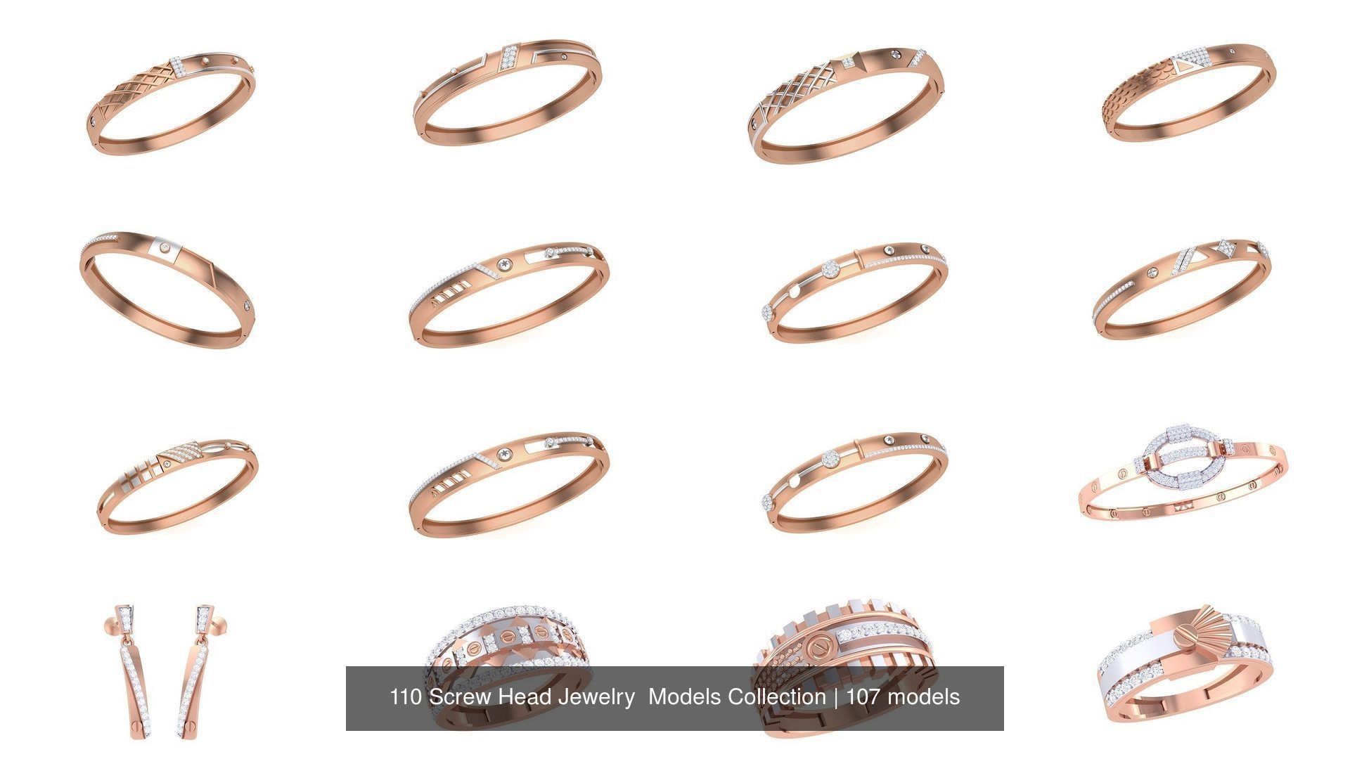 110 Screw Head Jewelry Models Collection _17