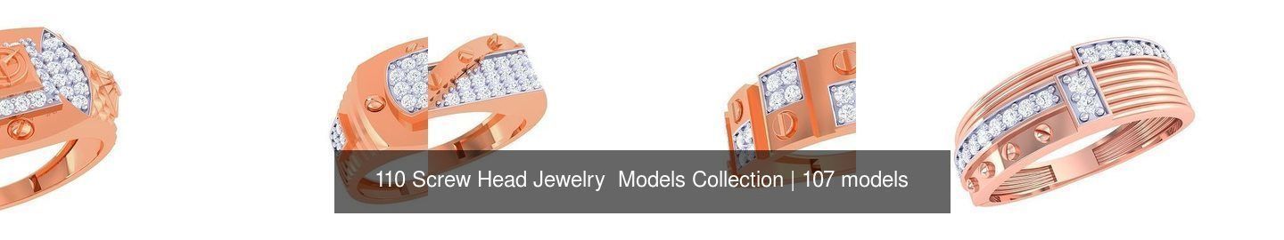 110 Screw Head Jewelry Models Collection _25