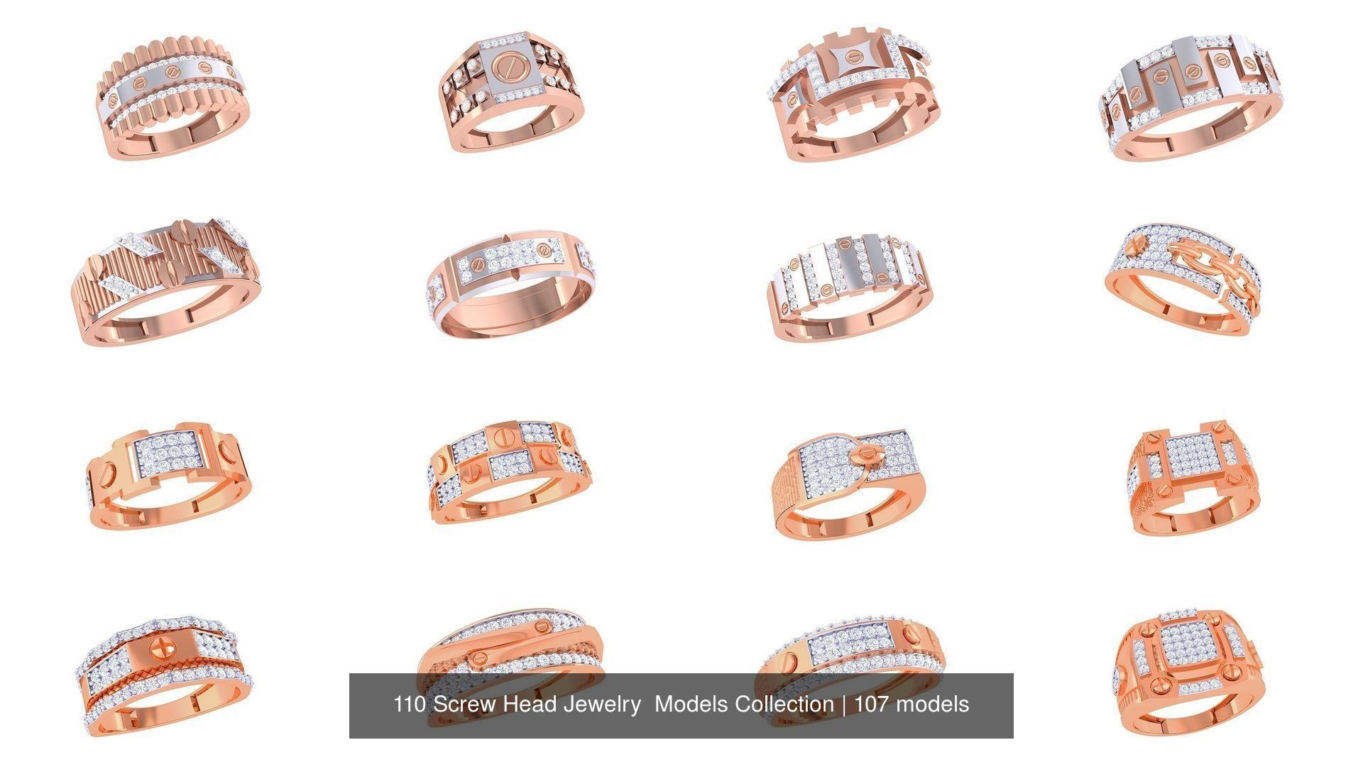 110 Screw Head Jewelry Models Collection _19