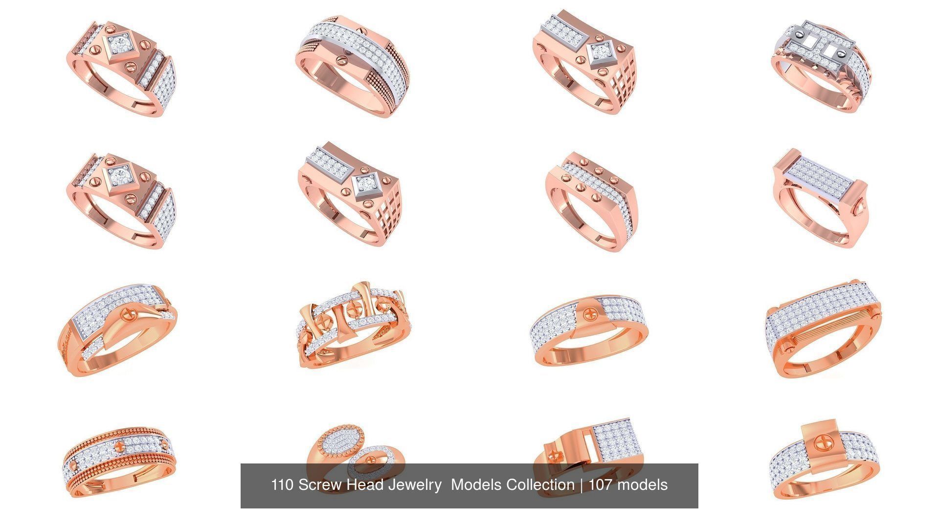 110 Screw Head Jewelry Models Collection _30