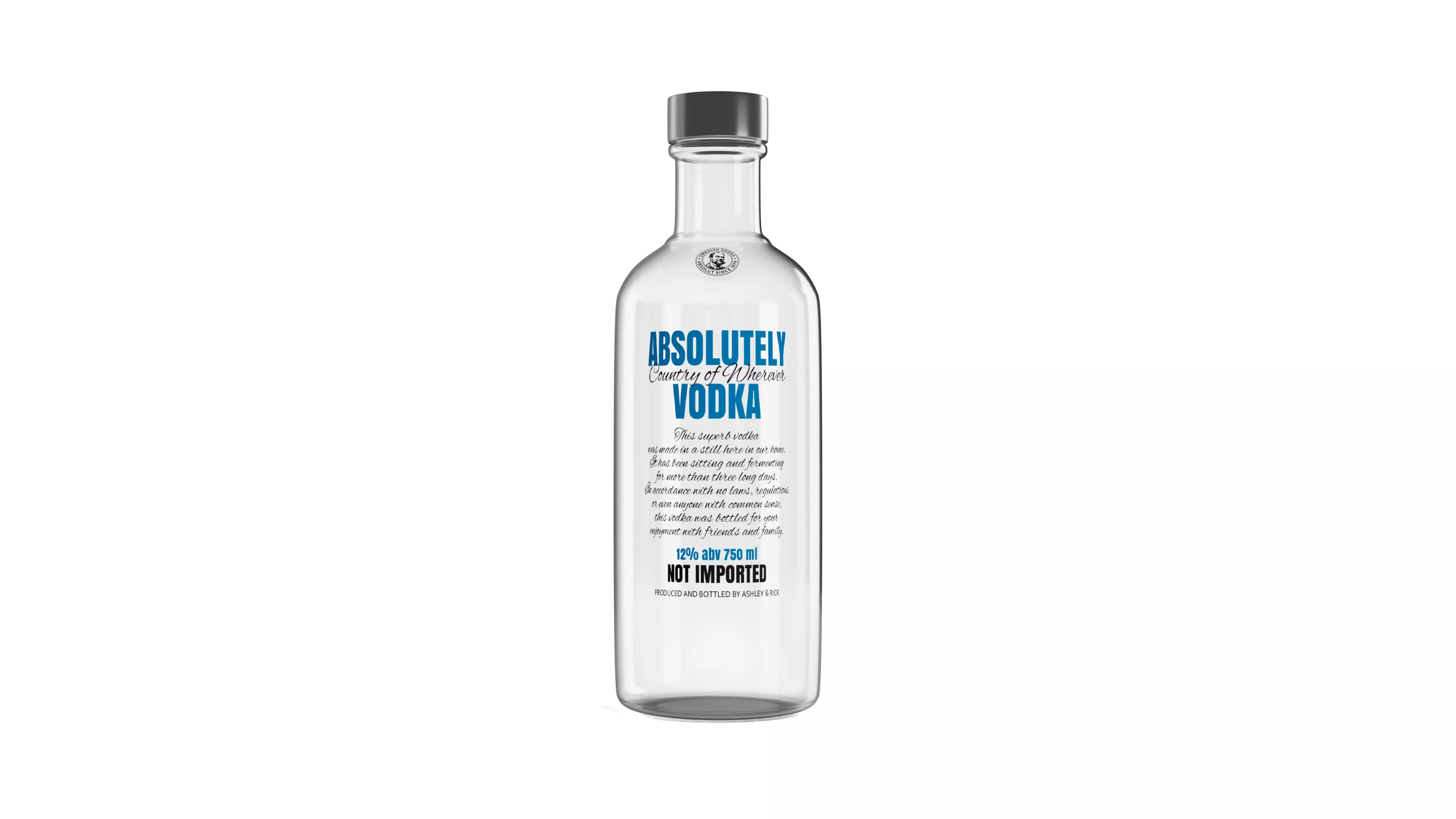 Absolut Vodka 3D model