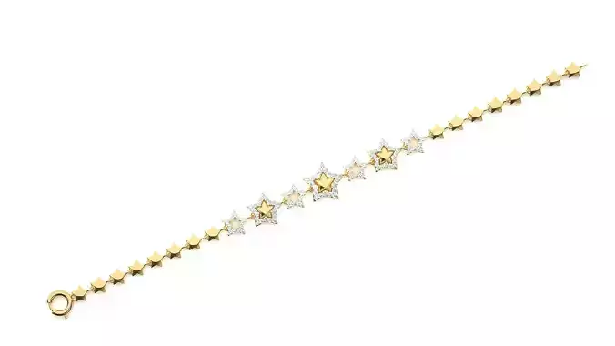 Diamond Bracelet 3D print model  3D print model