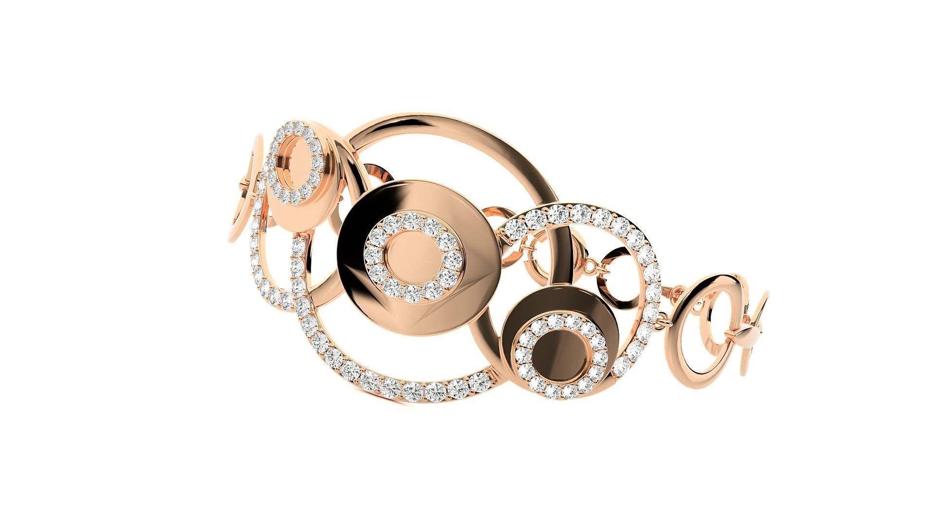 Diamond Bracelet 3D print model  3D print model_2