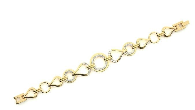 Diamond Bracelet 3D print model  3D print model
