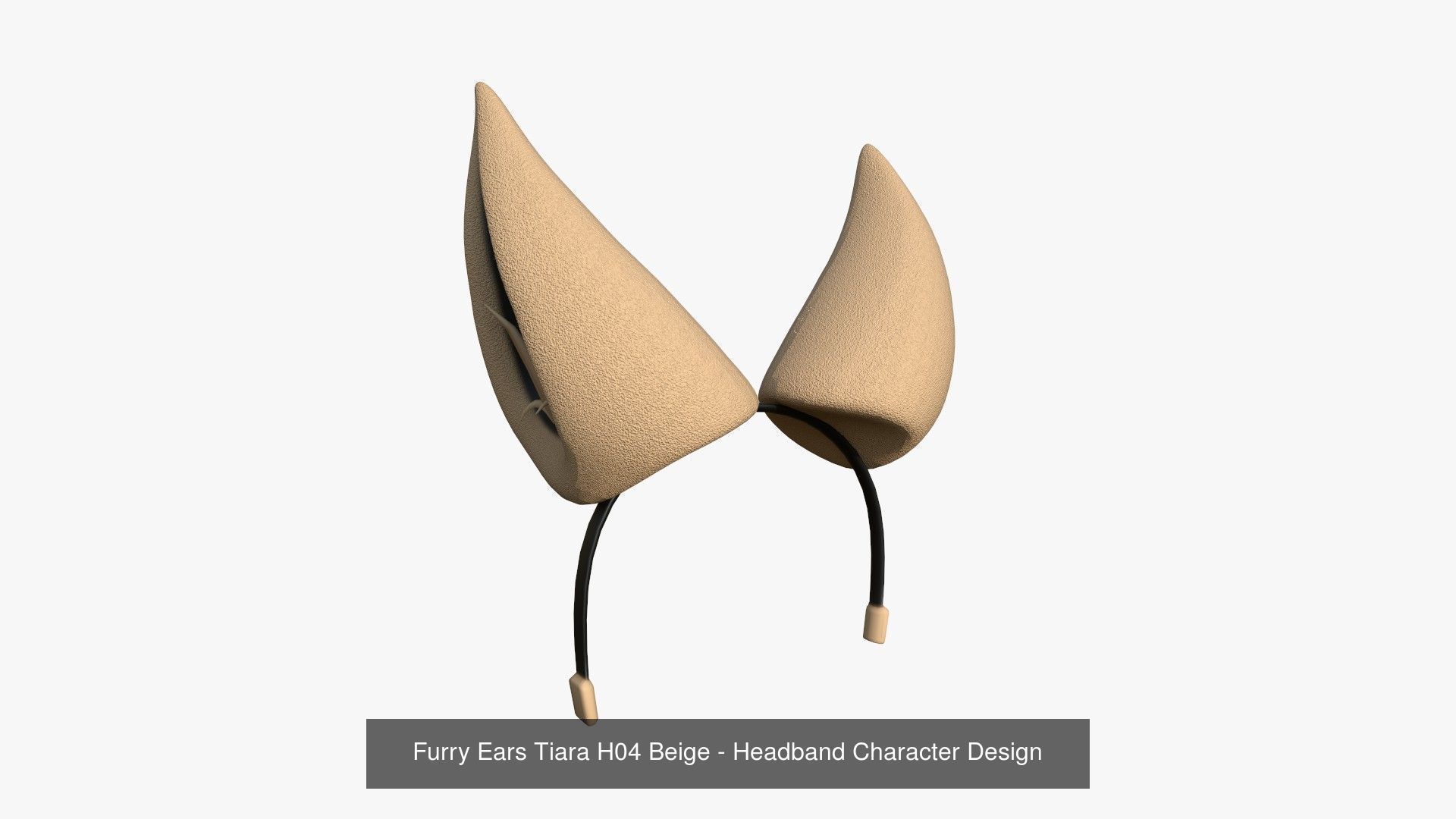 10 Furry Ears Tiara H Collection - Headband Character Design _4