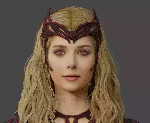 Scarlet Witch from Doctor Strange 2 3D Model Free low-poly 3D model