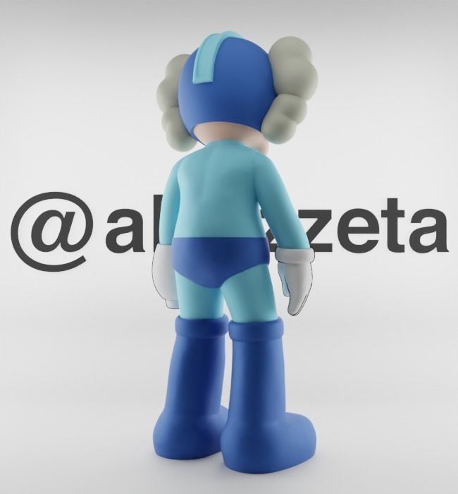 Kaws Megaman for Print 3D print model_23