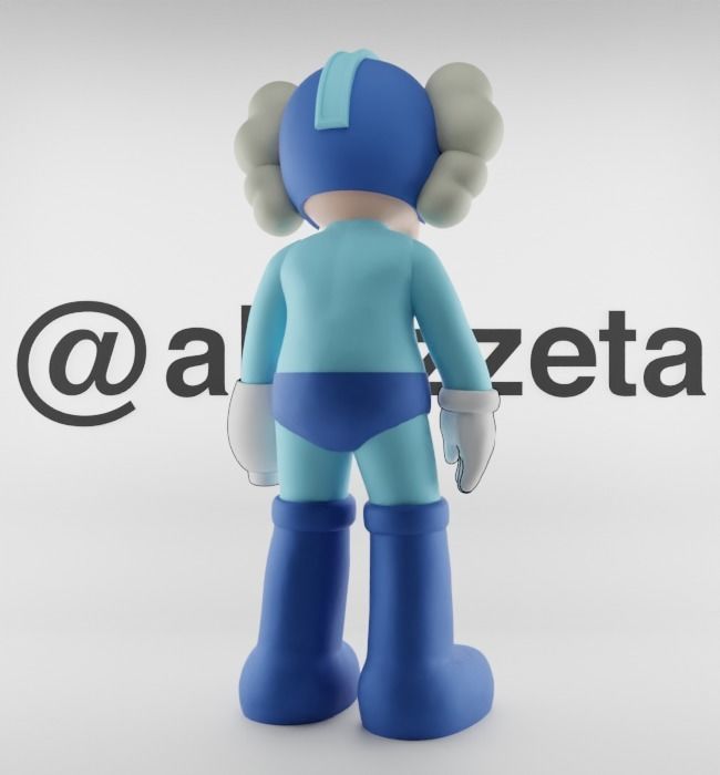 Kaws Megaman for Print 3D print model_22
