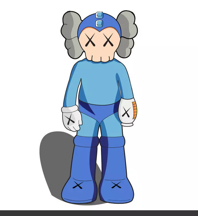 Kaws Megaman for Print 3D print model_0