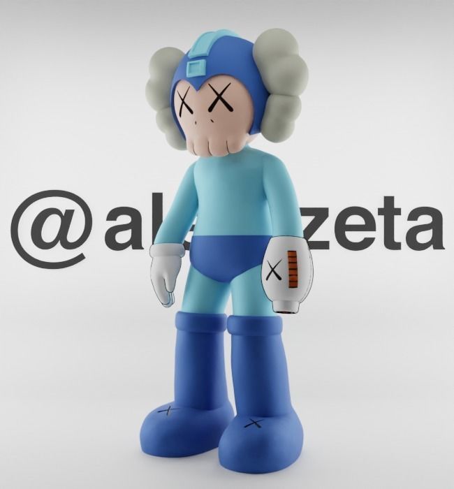 Kaws Megaman for Print 3D print model_5