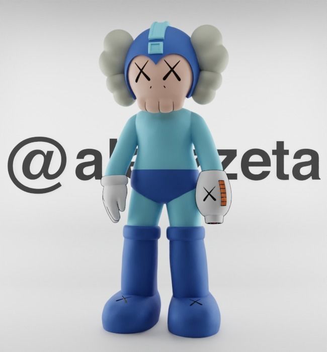 Kaws Megaman for Print 3D print model_3