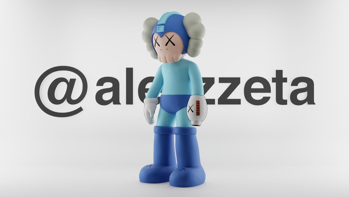 Kaws Megaman for Print 3D print model_1