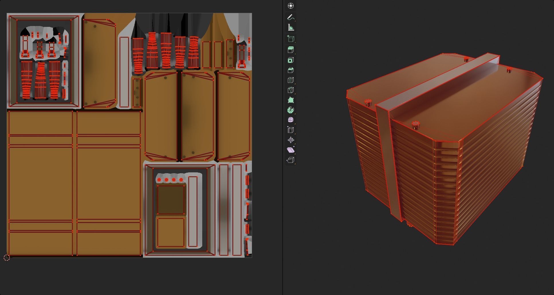 lowpoly cpu passive cooler rgb gaming emissive gameready  Low-poly 3D model_10